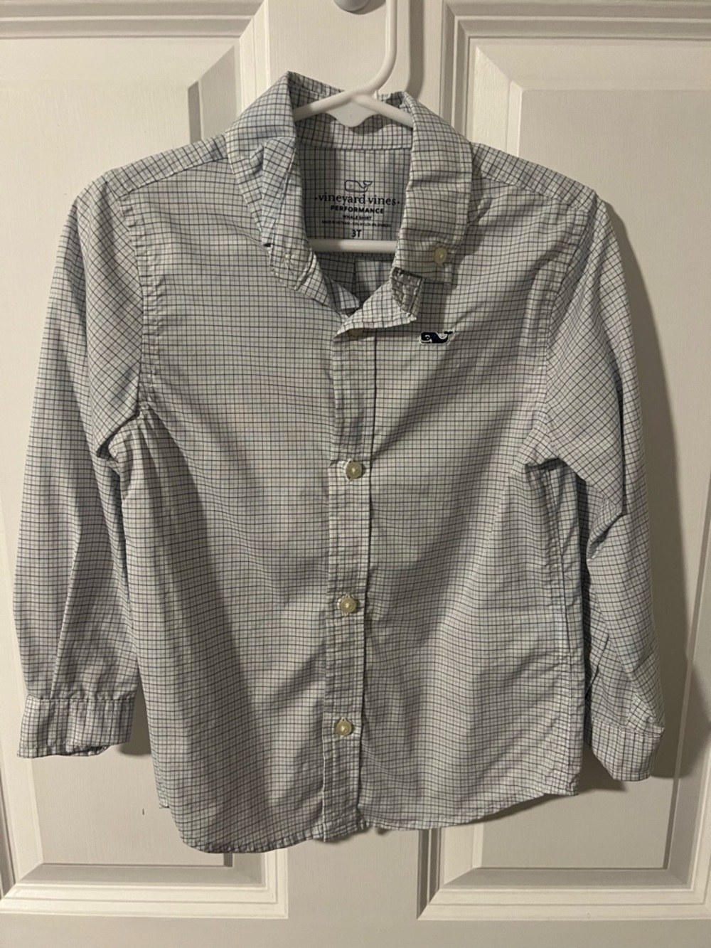 Vineyard Vines Boys Performance Whale Shirt Button-Down Shirt 3T